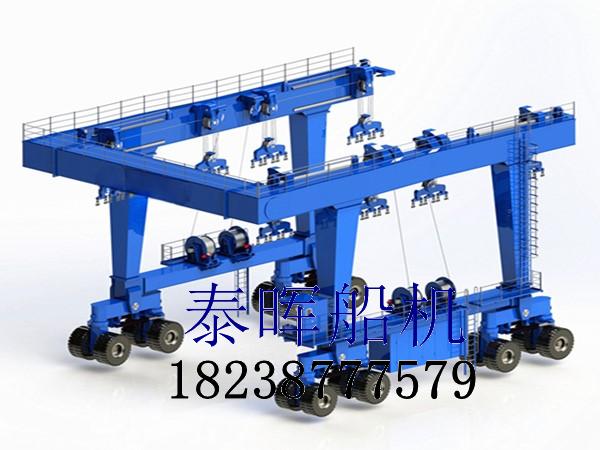 游艇搬运机的选择 船艇轮胎吊供应